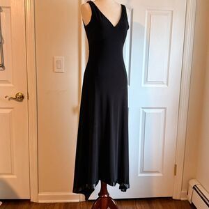 Black Formal Cocktail V Neckline Dress Size 8